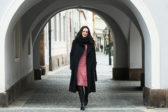Author Pavla Horáková outside Charles University in Prague. Photo: René Volfík.